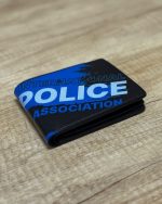 PORTOFEL DIN PIELE NATURALA – model IPA  DGR1 POLICE blue - fără insignă - imagine 4