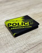PORTOFEL DIN PIELE NATURALA – model IPA DGR1 POLICE yellow - cu insignă - imagine 4
