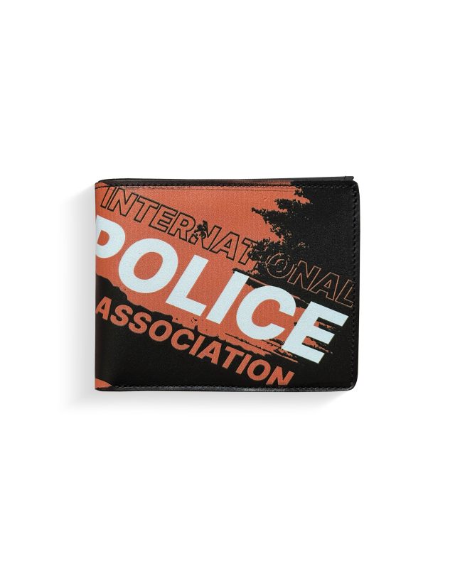 DGR1-orange-print PORTOFEL DIN PIELE NATURALA – model IPA DGR1 POLICE orange - fără insignă - imagine 1